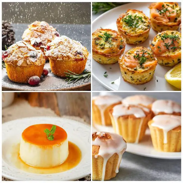 Alt view image 2 of 7 - Silicone Egg Bite Molds 2 Pack Air Fryer Muffin Baking Pans Nonstick Silicone Muffin Trays for Baking Mini Muffins Eggs Bites Tart Mini Cupcake Brownie Quiche