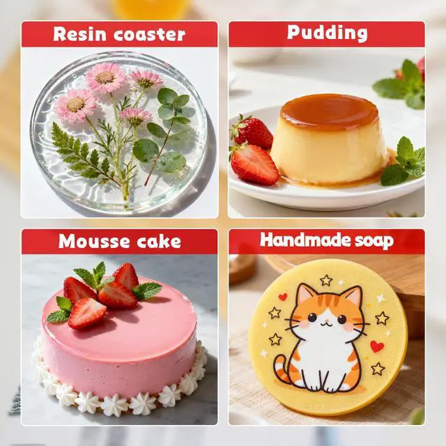Alt view image 5 of 7 - 4Inch Round Silicone Mold for Baking, 3Pcs Silicone Muffin Top Pans for Baking Muffin Top, Whoopie Pie, Sandwiches, Hamburger (3Pcs(0.78Inch Deep))