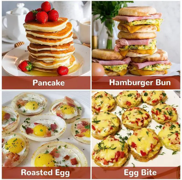 Alt view image 4 of 7 - Air Fryer Silicone Egg Molds Silicone Egg Bite Molds Air Fryer Muffin Pan