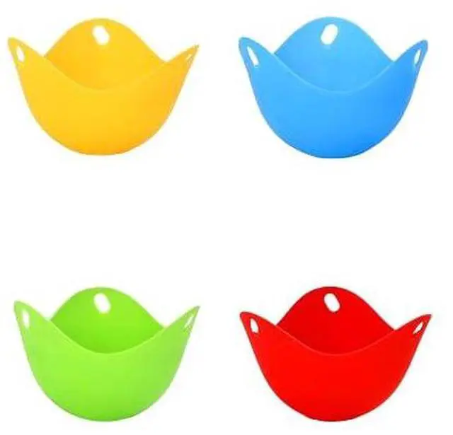 Main image of Nonstick Silicone Egg Poacher - 4PCS Premium Poaching Cups for Microwave & Stovetop - Easy-to-Use Cooker & Molds - Durable Cookware Set