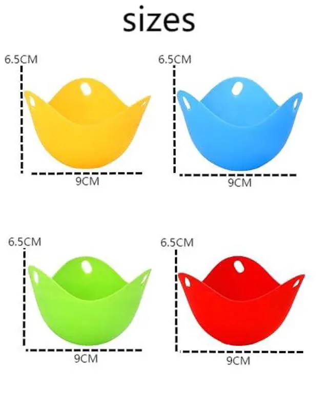 Alt view image 3 of 6 - Nonstick Silicone Egg Poacher - 4PCS Premium Poaching Cups for Microwave & Stovetop - Easy-to-Use Cooker & Molds - Durable Cookware Set