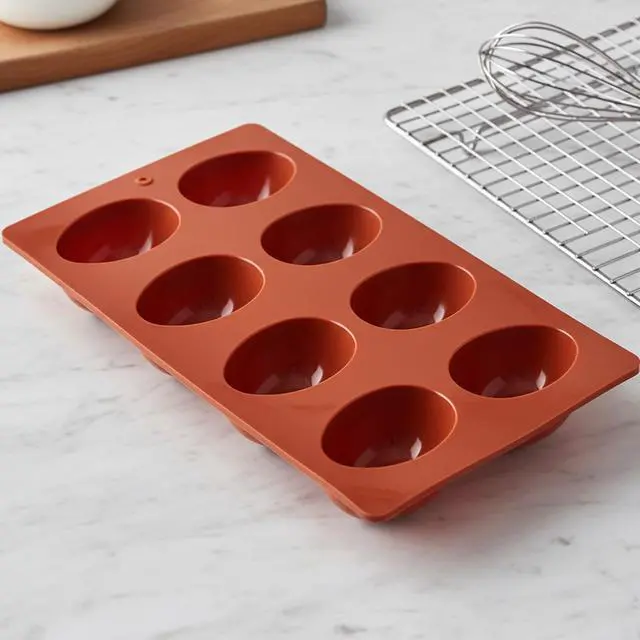 Alt view image 7 of 7 - 2Pcs 8-Cavity Silicone Easter Egg Molds, Egg Shaped Cake Pop Mold, Baking Supplies for Making Chocolate Jello Candy