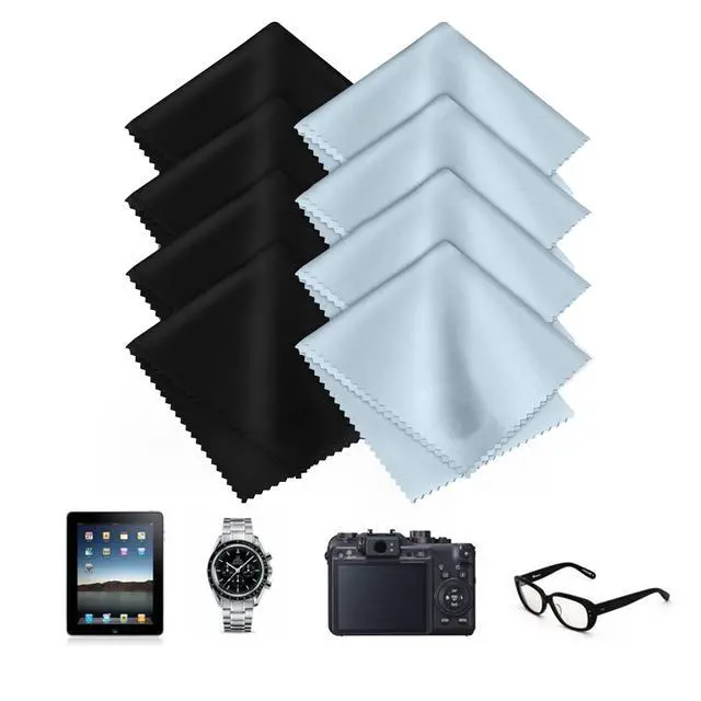 Alt view image 2 of 5 - 8-Pack Premium Microfiber Cleaning Cloths -Ultra-Soft, Streak-Free, lint-Free, Suitable for Glasses, Screens, Cameras, Mobile Phones,General Soft High-Quality Polishing Cloth and televisions