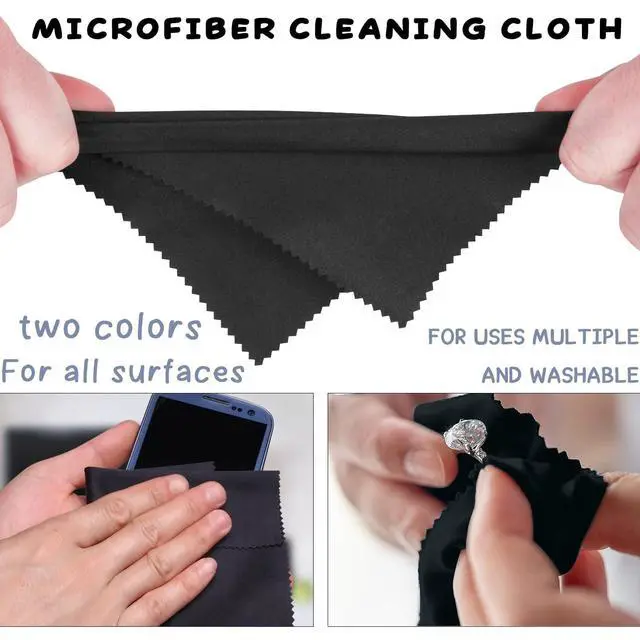 Alt view image 4 of 5 - 8-Pack Premium Microfiber Cleaning Cloths -Ultra-Soft, Streak-Free, lint-Free, Suitable for Glasses, Screens, Cameras, Mobile Phones,General Soft High-Quality Polishing Cloth and televisions