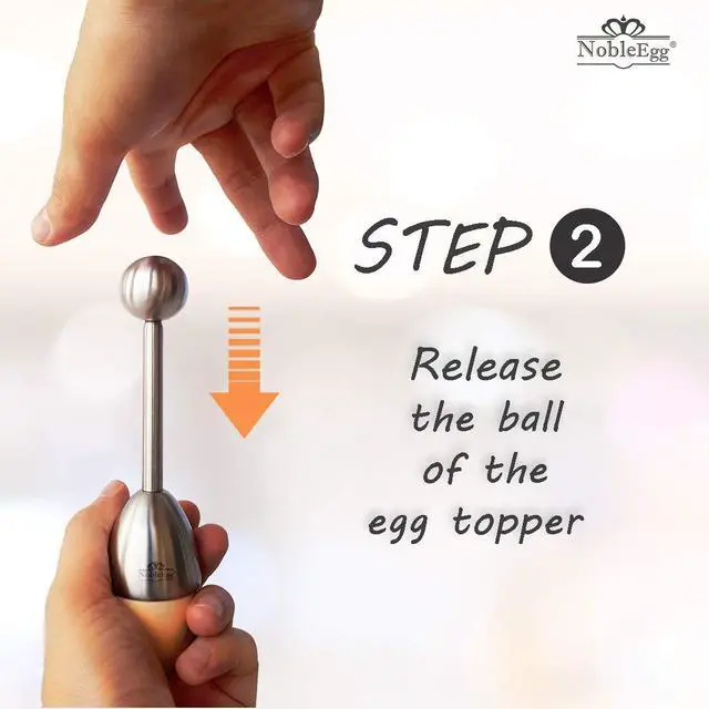 Alt view image 3 of 6 - Egg Topper Opener Cracker Tool | Easily Cut and Remove the Top of Soft-Boiled Eggs