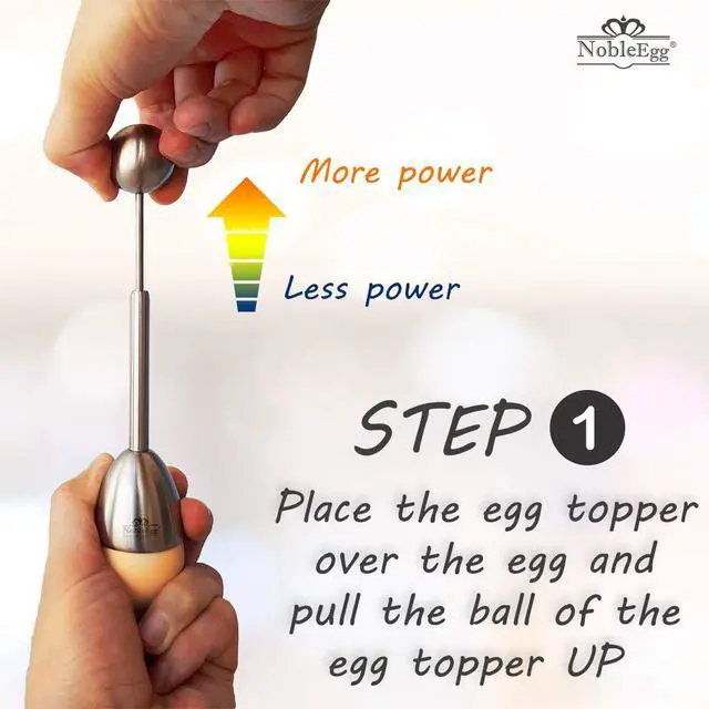 Alt view image 2 of 6 - Egg Topper Opener Cracker Tool | Easily Cut and Remove the Top of Soft-Boiled Eggs