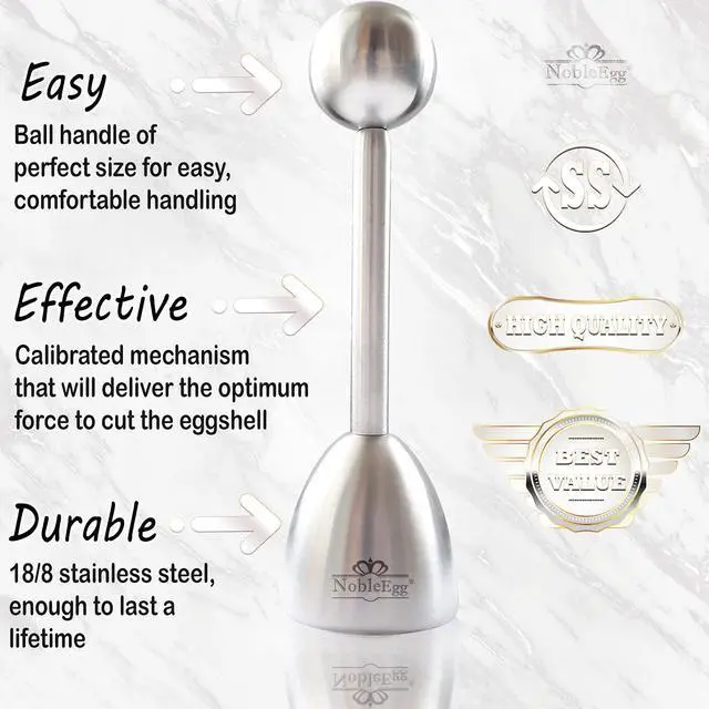 Alt view image 6 of 6 - Egg Topper Opener Cracker Tool | Easily Cut and Remove the Top of Soft-Boiled Eggs