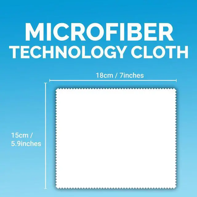Alt view image 2 of 7 - Microfiber Cleaning Cloths 6 Pack 6x7Inch LintFree Lens & Screen Cleaner Eyeglass Camera Phone Tablet TV Cloth Reusable ScratchFree StreakFree 3 Dark Grey & 3 White Individually Wrapped