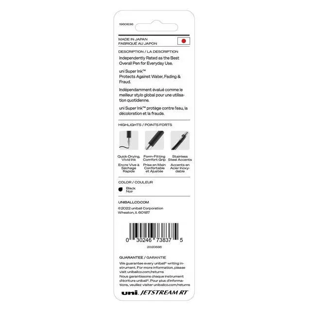 Alt view image 7 of 7 - Jetstream RT Ballpoint Pens, Medium Point (1.0mm), Black, 2 Pack
