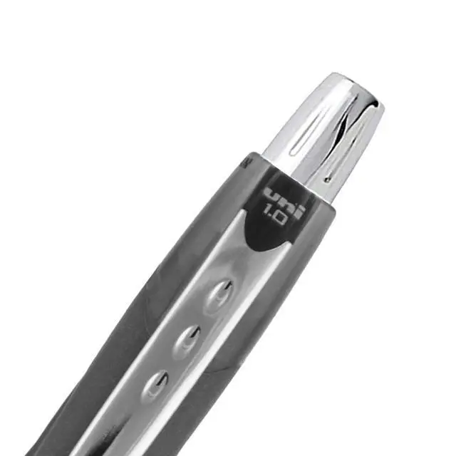 Alt view image 5 of 6 - JetStream RT Retractable Ballpoint Pens, Bold Point, 1.0 mm, Black Barrel, Blue Ink, Pack Of 3