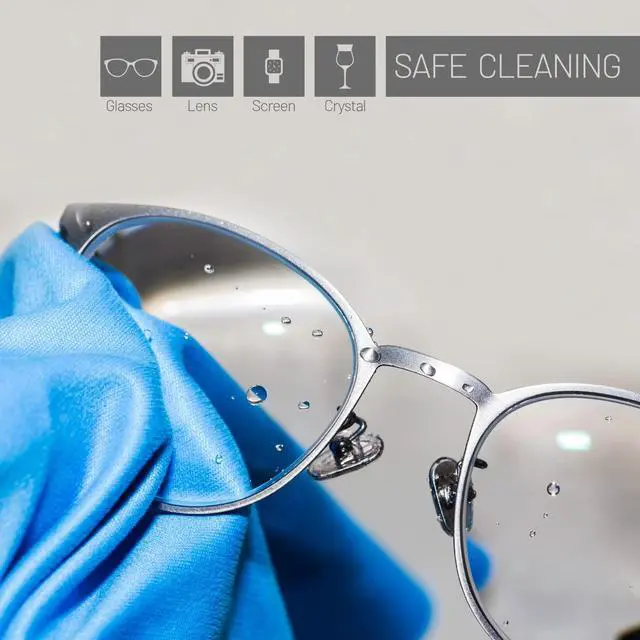 Alt view image 3 of 5 - 6 Pack 6" X 7" Microfiber Cleaning Cloth for Lens, Eyeglasses, Smartphones, Cameras Electronics, and Delicate Surfaces. Lint-Free, Soft and Dry Surface Cleaner Wipe Cloth