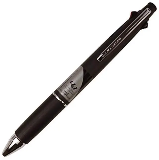 Main image of uni JETSTREAM 4&1 Red, Green, Blue, and Black 0.7mm Ballpoint Multi Pen and 0.5mm Mechanical Pencil (Black)