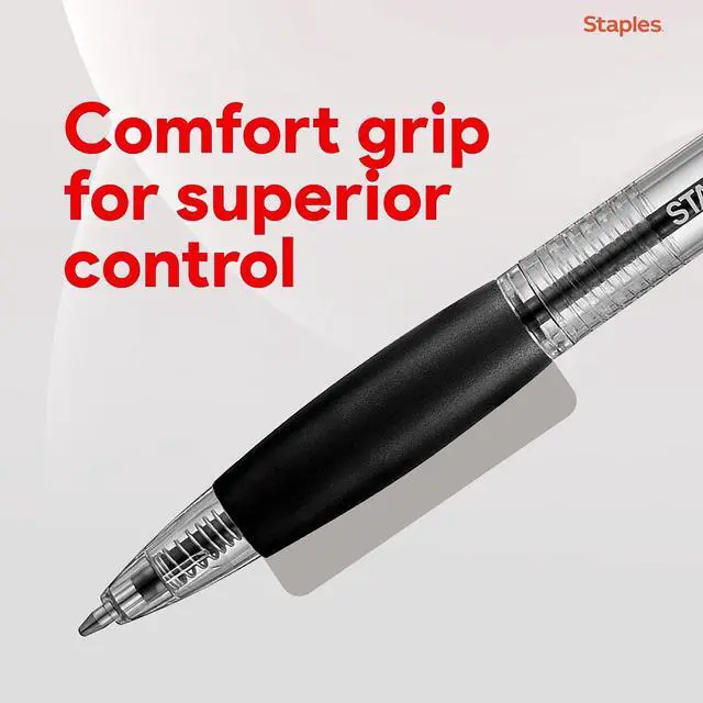 Alt view image 5 of 7 - Retractable Ballpoint Pens, Fine Point, Black Ink, 12 Pack Smooth, Reliable Writing Pens for Office & School Use