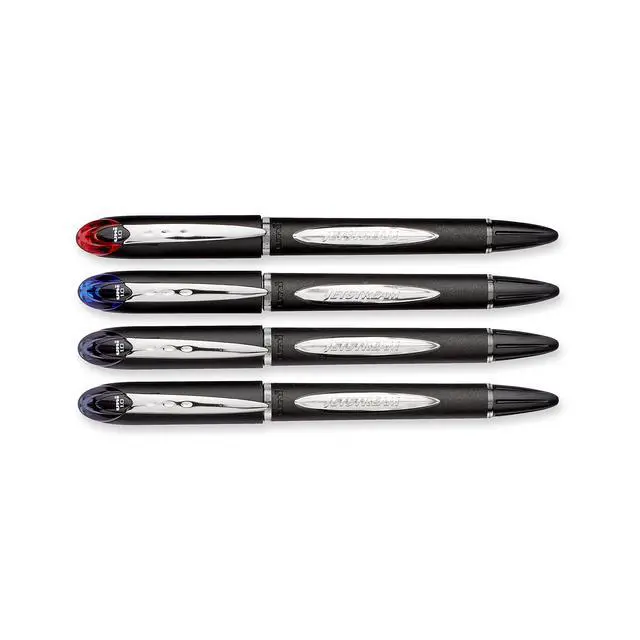 Alt view image 2 of 4 - 33932PP Jetstream Roller Ball Pen, Quick Drying to Prevent Smears, Intense Coloration, Bold Point (1.0mm), Assorted Colors, Pack of 4
