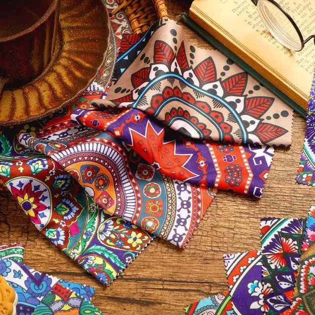 Alt view image 4 of 6 - 24 Pcs Mandala Eyeglasses Cleaning Cloths Microfiber Lens Cleaning Cloths Soft Reusable Glasses Tools for Eyeglasses Camera Lens Cell Phone Screen Glasses 6 x 6 Inches
