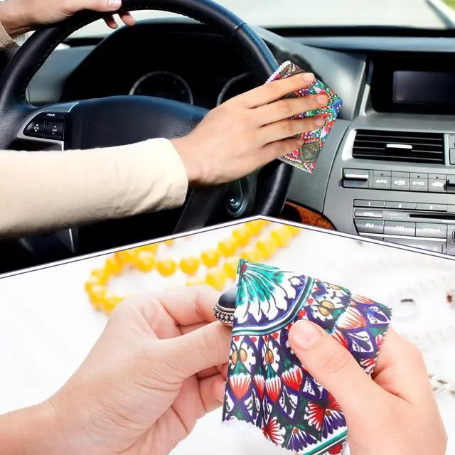 Alt view image 6 of 6 - 24 Pcs Mandala Eyeglasses Cleaning Cloths Microfiber Lens Cleaning Cloths Soft Reusable Glasses Tools for Eyeglasses Camera Lens Cell Phone Screen Glasses 6 x 6 Inches