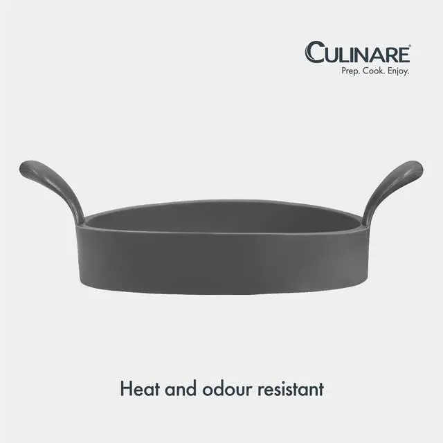 Alt view image 4 of 7 - Culinare Silicone Egg Ring Heat-Resistant Round Frying Ring for Perfect Eggs, Pancakes & Patties Built-In Handles, Stain & Odour Resistant 9cm Non-Stick Mold, Easy to Clean, Grey
