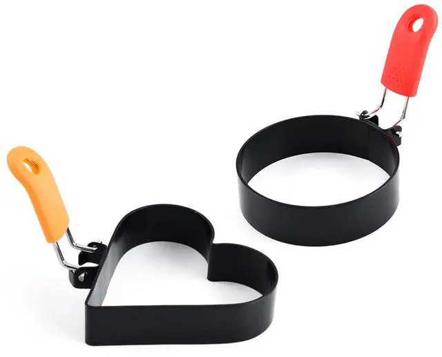 Main image of Egg Rings for Frying Eggs Griddle,Egg Mold for Breakfast Sandwiches Shaper