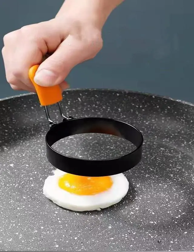 Alt view image 6 of 7 - 2Pcs 3.5 Inch Round Egg Rings For Griddle,Nonstick Stainless Steel