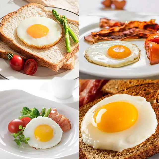 Alt view image 4 of 7 - Egg Ring Set, Silicone Egg Ring Molds, Fried Egg Rings and Non-stick Egg Cooker Ring, Multicolor, 4Pack