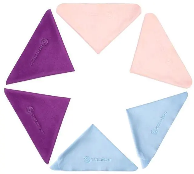Main image of Microfiber Cleaning Cloths for Electronics - Cleans Lenses, Glasses, Screens, Cameras, Cell Phone, Eyeglasses, Computer, Monitors,Tablets LCD TV Screens (6 Pack, Multicolor)