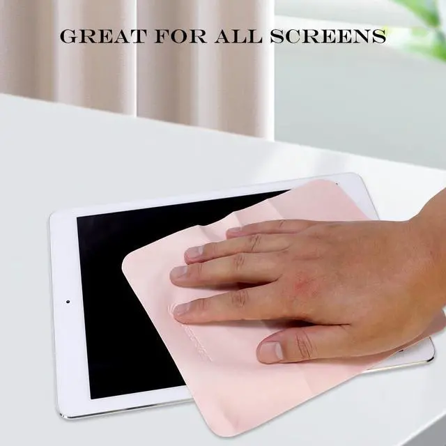 Alt view image 3 of 7 - Microfiber Cleaning Cloths for Electronics - Cleans Lenses, Glasses, Screens, Cameras, Cell Phone, Eyeglasses, Computer, Monitors,Tablets LCD TV Screens (6 Pack, Multicolor)