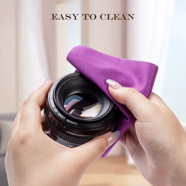 Alt view image 5 of 7 - Microfiber Cleaning Cloths for Electronics - Cleans Lenses, Glasses, Screens, Cameras, Cell Phone, Eyeglasses, Computer, Monitors,Tablets LCD TV Screens (6 Pack, Multicolor)