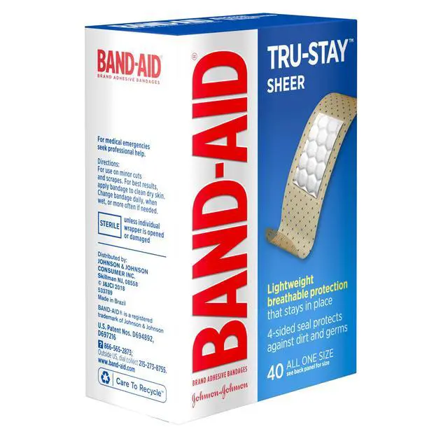 Alt view image 3 of 7 - Brand Tru-Stay Sheer Adhesive Bandages, All One Size, 40 Count