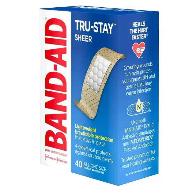 Alt view image 4 of 7 - Brand Tru-Stay Sheer Adhesive Bandages, All One Size, 40 Count