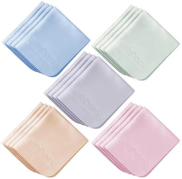 Main image of Individually Wrapped Premium Microfiber Glasses Cleaning Cloths,20 Pack,Extra Thick,Soft and Dense for Eyeglasses,Sunglasses,Camera,Jewelry,Phone,Lense,Screen,LCD,Reusable and Washable,6"X7"