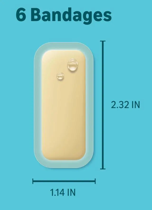 Alt view image 2 of 5 - Hydrocolloid Gel Bandages, Large 6 Count