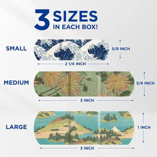Alt view image 6 of 7 - Brand Flexible Fabric Adhesive Bandages, Hokusai Designs, 50 Count