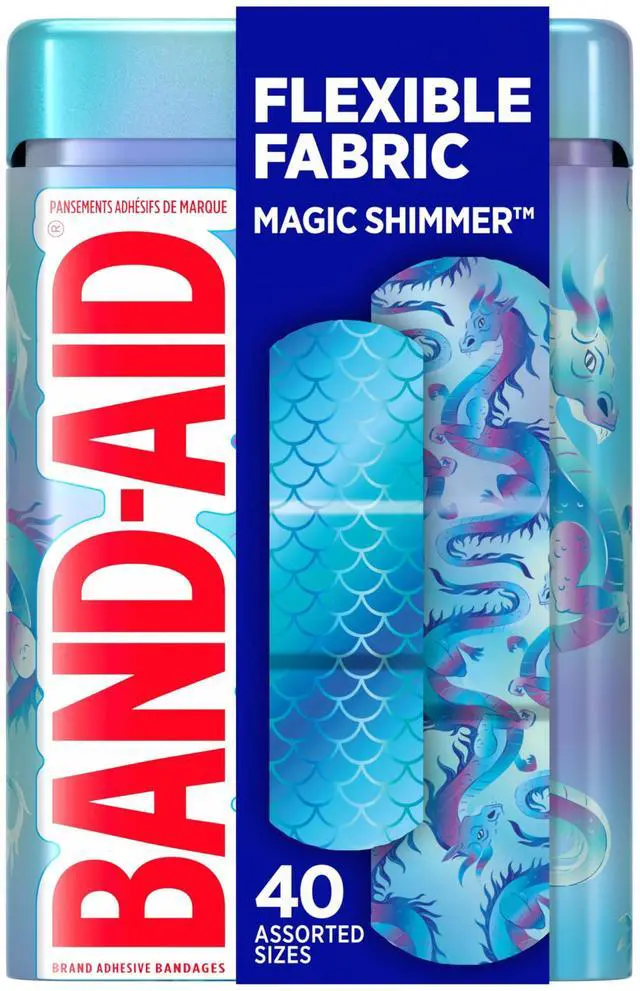Main image of Brand Flexible Fabric Adhesive Bandages, Magic Shimmer, 40 Ct