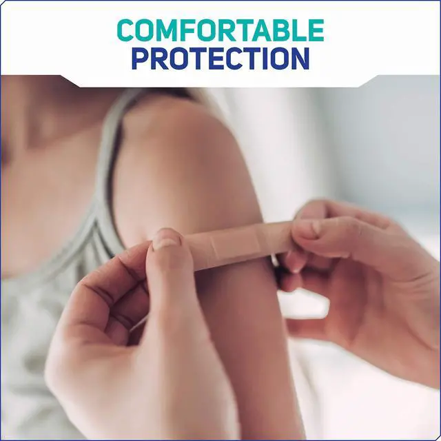 Alt view image 2 of 7 - Fabric Adhesive Bandages, 100 ct Assorted Sizes | Flexible + Breathable Protection Helps Prevent Infection for First Aid and Wound Care