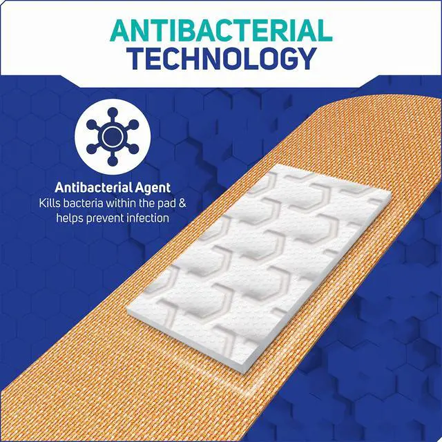 Alt view image 5 of 7 - Fabric Adhesive Bandages, 100 ct Assorted Sizes | Flexible + Breathable Protection Helps Prevent Infection for First Aid and Wound Care