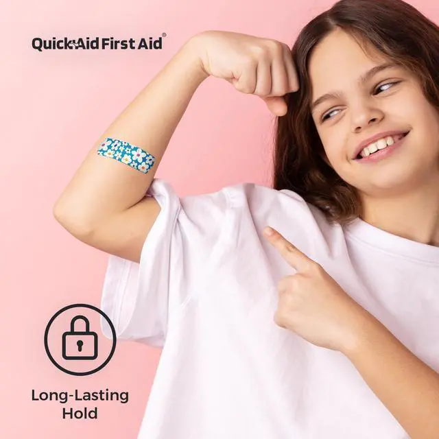Alt view image 4 of 6 - Wonderland Bandages, Bandages Variety Pack 100 Count, Fun Designs for Kids Adults, Gentle Adhesion Soft Breathable, Latex Free, Use for Minor Cuts Scrapes, First Aid Supplies