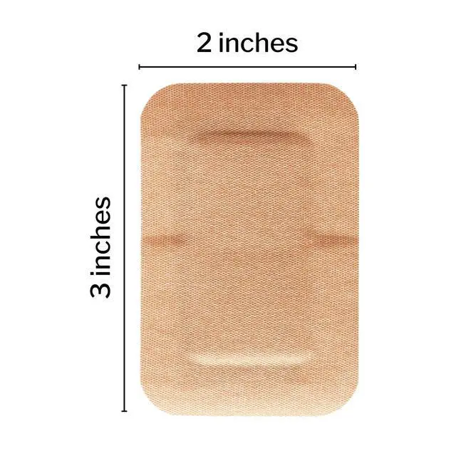 Alt view image 5 of 7 - Adhesive Bandages, Sterile, Fabric, Tan, 2 x 3 in, 50 ct