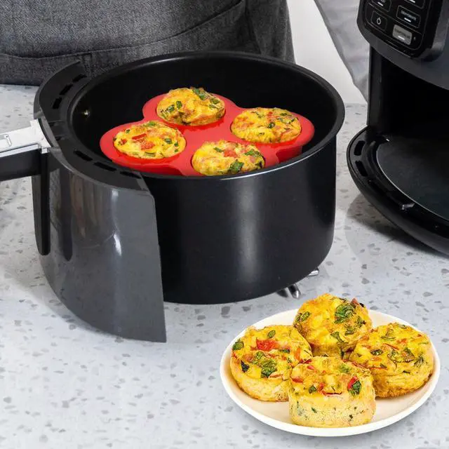 Alt view image 6 of 7 - Air Fryer Egg Mold, 2 Pack, 4 Cups