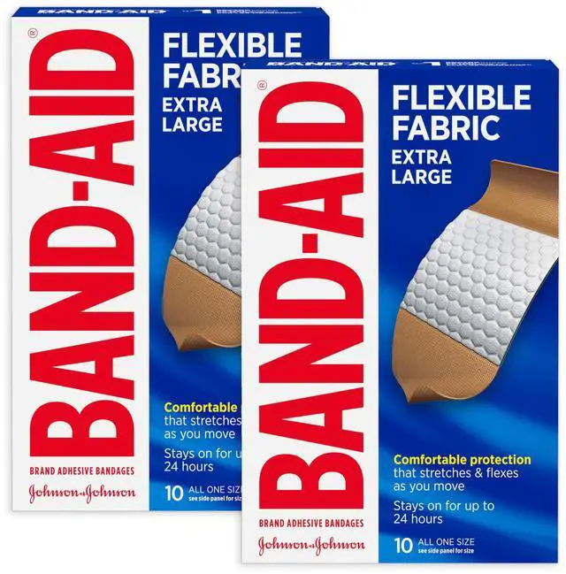 Main image of Brand Flexible Fabric Adhesive Bandages, Extra Large, 2 x 10 Count