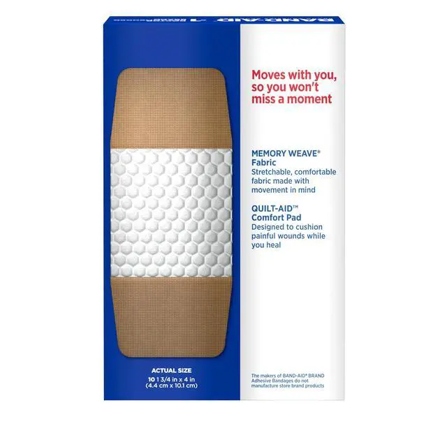 Alt view image 7 of 7 - Brand Flexible Fabric Adhesive Bandages, Extra Large, 2 x 10 Count
