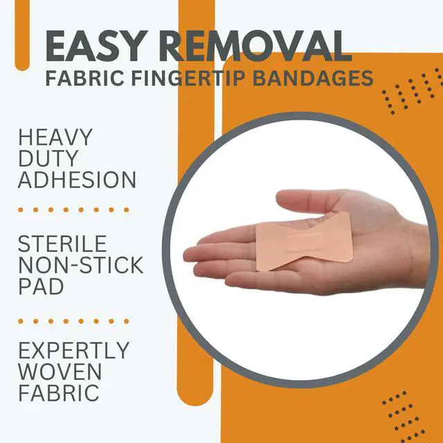 Alt view image 3 of 7 - Fabric Fingertip Bandages - Latex Free, Non-Stick Pad - 100 Count