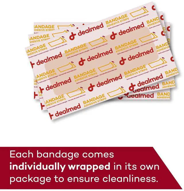 Alt view image 3 of 5 - Fabric Adhesive Bandages - Flexible Latex Free 2x4 in - 100 Count