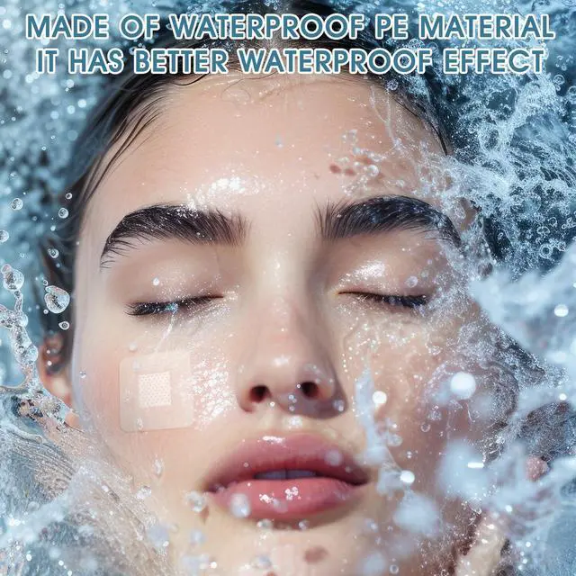 Alt view image 4 of 6 - 150 Pcs 1 Inch Clear Waterproof Adhesive Bandage Small Square Flexible Adhesive Bandages for Adult Minor Cuts, Abrasions, and Fingertip Wounds Care, Stays on Skin in Shower or Pool