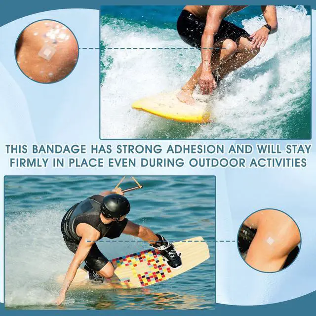 Alt view image 5 of 6 - 150 Pcs 1 Inch Clear Waterproof Adhesive Bandage Small Square Flexible Adhesive Bandages for Adult Minor Cuts, Abrasions, and Fingertip Wounds Care, Stays on Skin in Shower or Pool