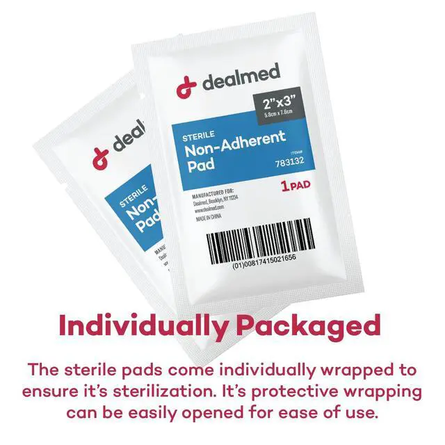 Alt view image 5 of 7 - Sterile Gauze Pads 2" x 3" - Non Adherent - 100 Count