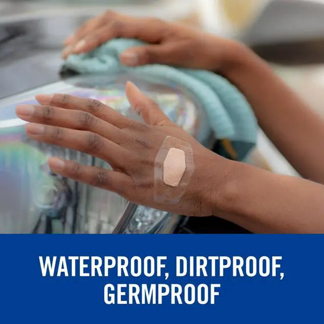 Alt view image 4 of 7 - Waterproof Clear Bandages, Covers and Protects, 360 Degree Seal Around The Pad Offers Exceptional Protection Against Water, Dirt, and Germs, Assorted Sizes, 100 Count
