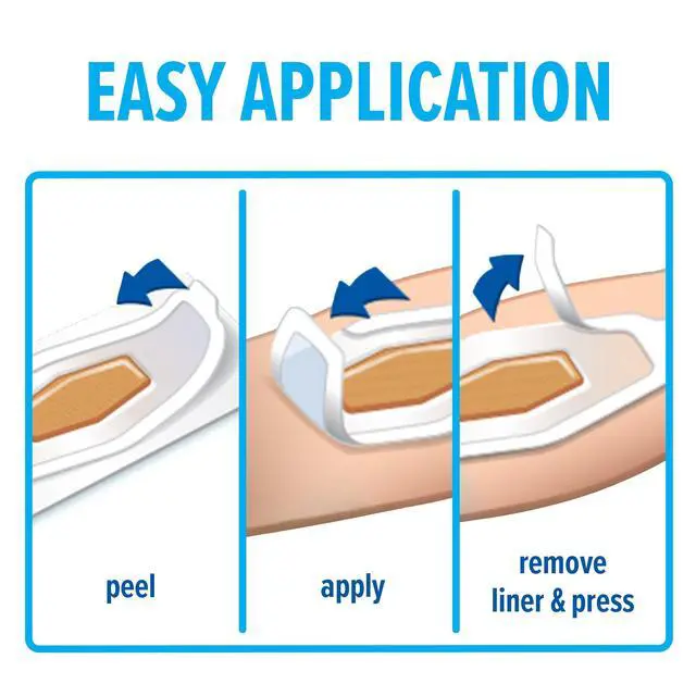 Alt view image 4 of 7 - Waterproof Clear Bandages For Knee And Elbow, Stays On Skin In The Bath, Shower Or Pool, 2.38 x 3.5 in, 30 Count