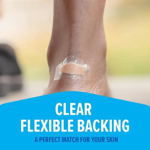 Alt view image 6 of 7 - Waterproof Clear Bandages For Knee And Elbow, Stays On Skin In The Bath, Shower Or Pool, 2.38 x 3.5 in, 30 Count