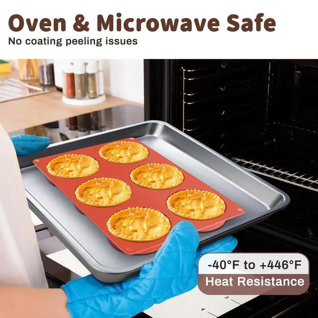 Alt view image 4 of 7 - Silicone Egg Molds for Baking, 4 Inch, 3 Pcs