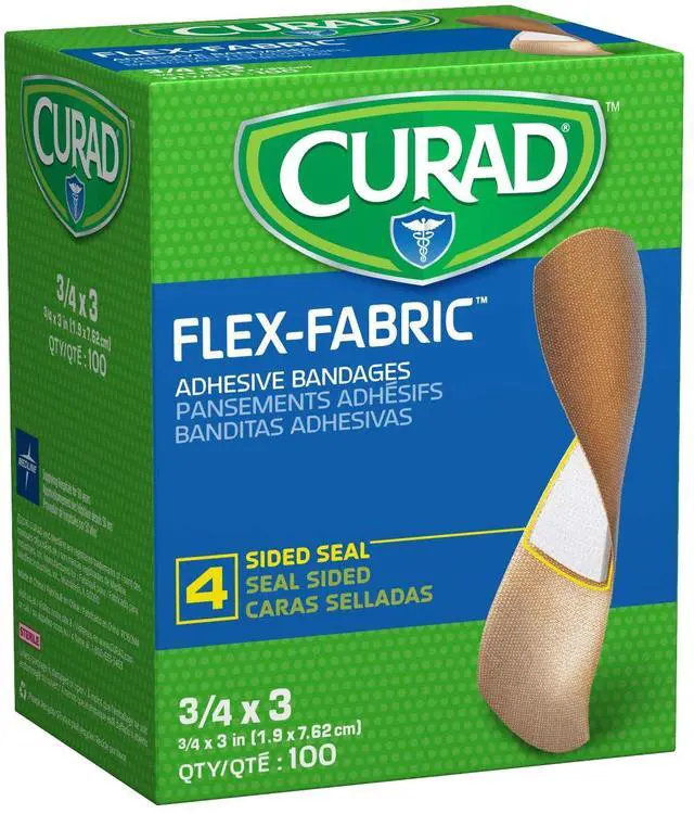 Main image of Flex Fabric Adhesive Bandages, Bandage Size is 3/4" x 3", ALL ONE SIZE, (Box of 100)